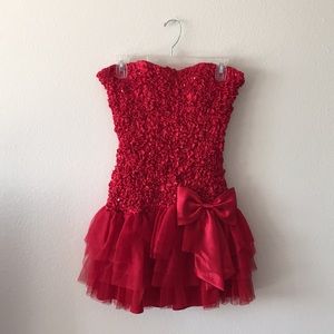 Red sequin dress!
